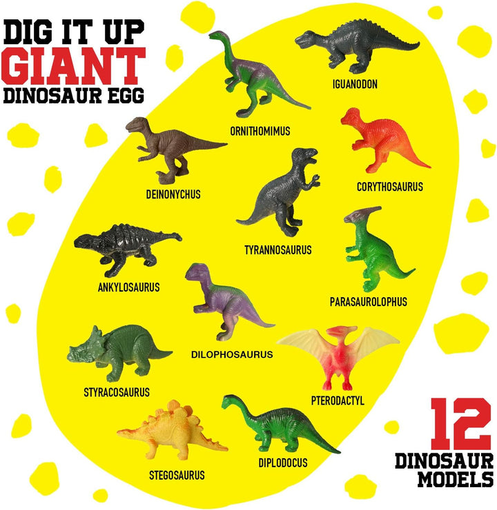 Dr. Daz Dinosaurier Ausgrabung Gross Ei Spielzeug für Kinder Dino Eier Ausgraben Geburtstag Party Se