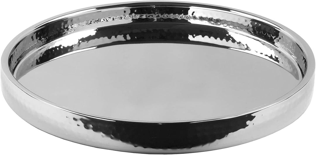 Fink - KALAS - Tablett - gehämmert - Edelstahl Ø .31,5cm Höhe 3cm