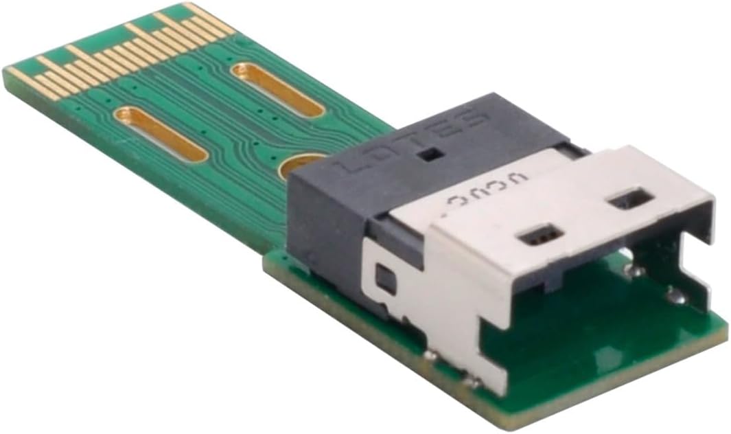 CY ChenYang SFF-8654 PCI-E Slimline SAS 4i 38Pin Stecker auf SFF-8654 SAS 4.0 38Pin Buchse SFF-8654