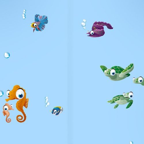 Wandkings Ozean Unterwasserwelt Wandsticker Megapack Set, 72 Aufkleber, Gesamtfläche 260 x 70 cm