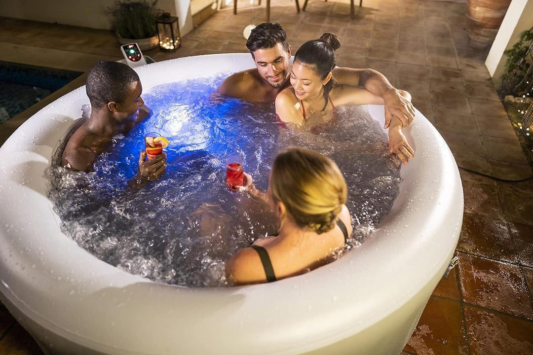 Bestway® Lay-Z-SPA® Tahiti Airjet™ Whirlpool, 180 x 66 cm, 2-4 Personen, rund, hellgrau