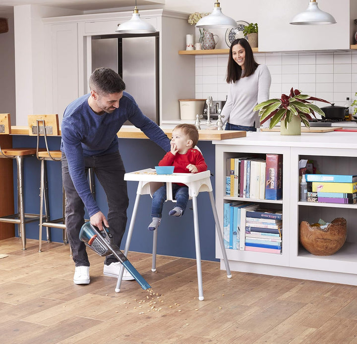 BLACK+DECKER Lithium Dustbuster BHHV320B mit Cyclonic Action – 12V, 25AW, Akku Handstaubsauger mit a