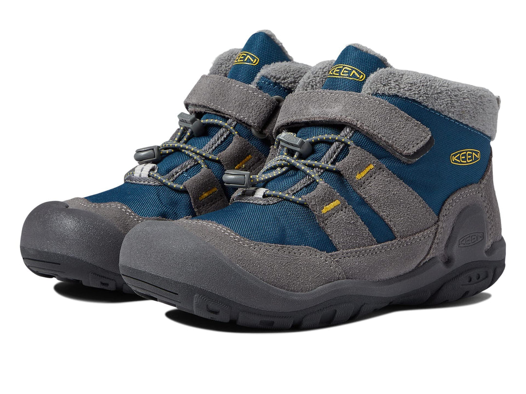 KEEN Unisex Kinder Knotch Chukka-Stiefel 19 EU Steel Grey Blue Wing Teal, 19 EU Steel Grey Blue Wing