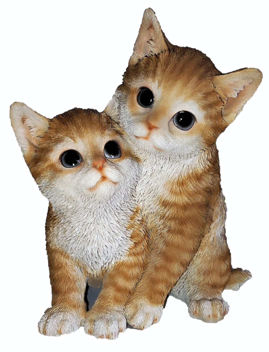 AngiesStrickZauber Dekofigur/Figur Katzen/Dekofigur/Polyresin/Wetterfest/Bruder und Schwester/Dekora