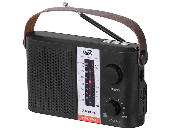 Trevi RA 7F25 BT-Radio, tragbar, Bluetooth, Schwarz