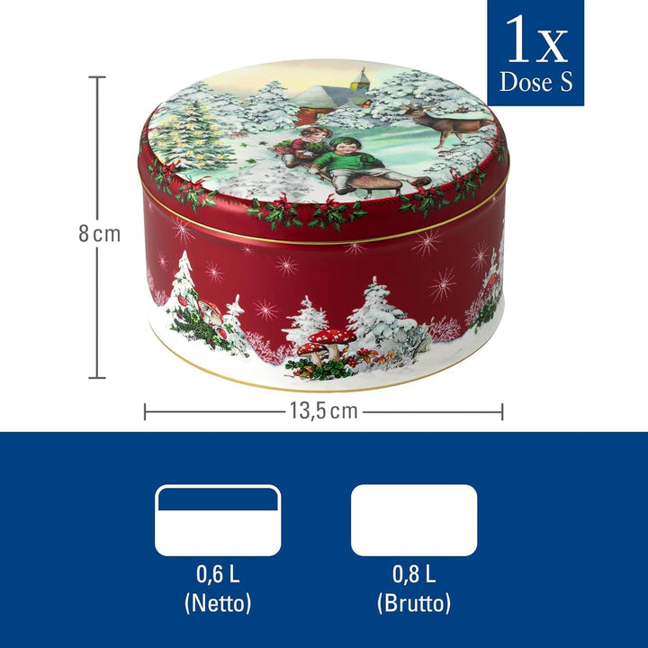 Villeroy & Boch – Winter Collage Accessoires Gebäckdosen Set 3 teilig Weihnachten, Dosen, Keksdosen,