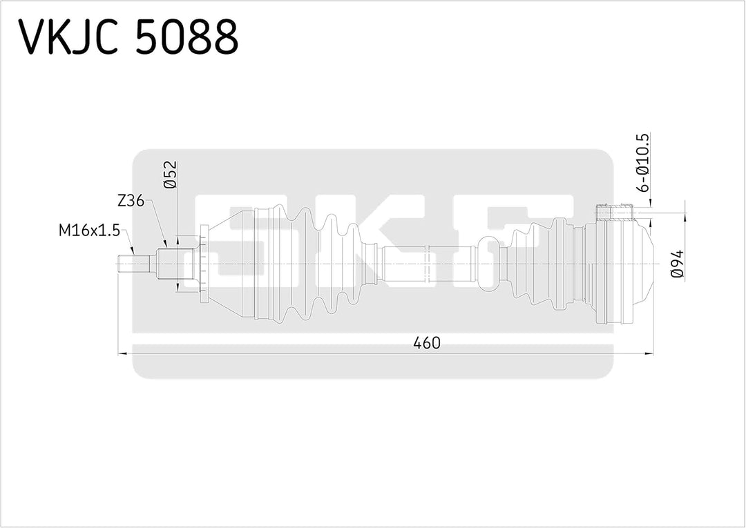 SKF VKJC 5088 Antriebswelle