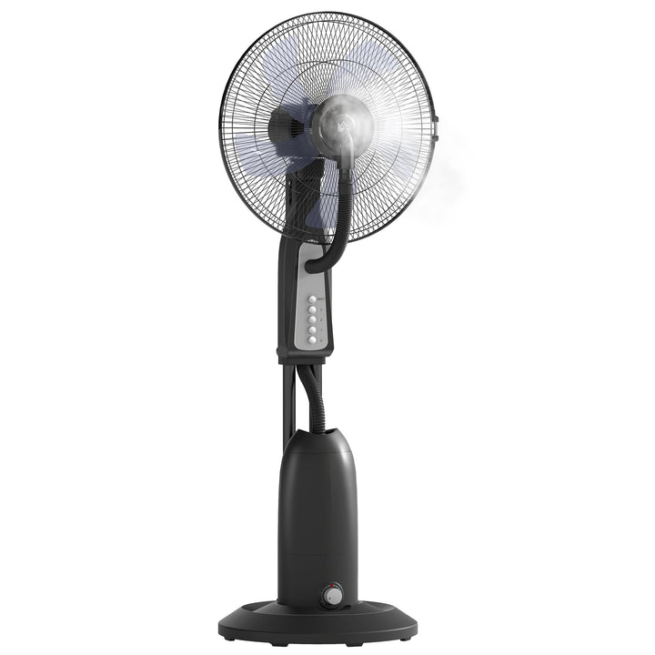 HOMCOM Ventilator mit Wasserkühlung, Standventilator mit Verstellbar Sprühnebel, 3 Geschwindigkeiten