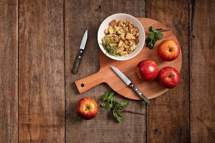 Tramontina Teakholz Servierbrett, Schneidebrett, 40 x 30 x 1,8 cm Runden, Runden