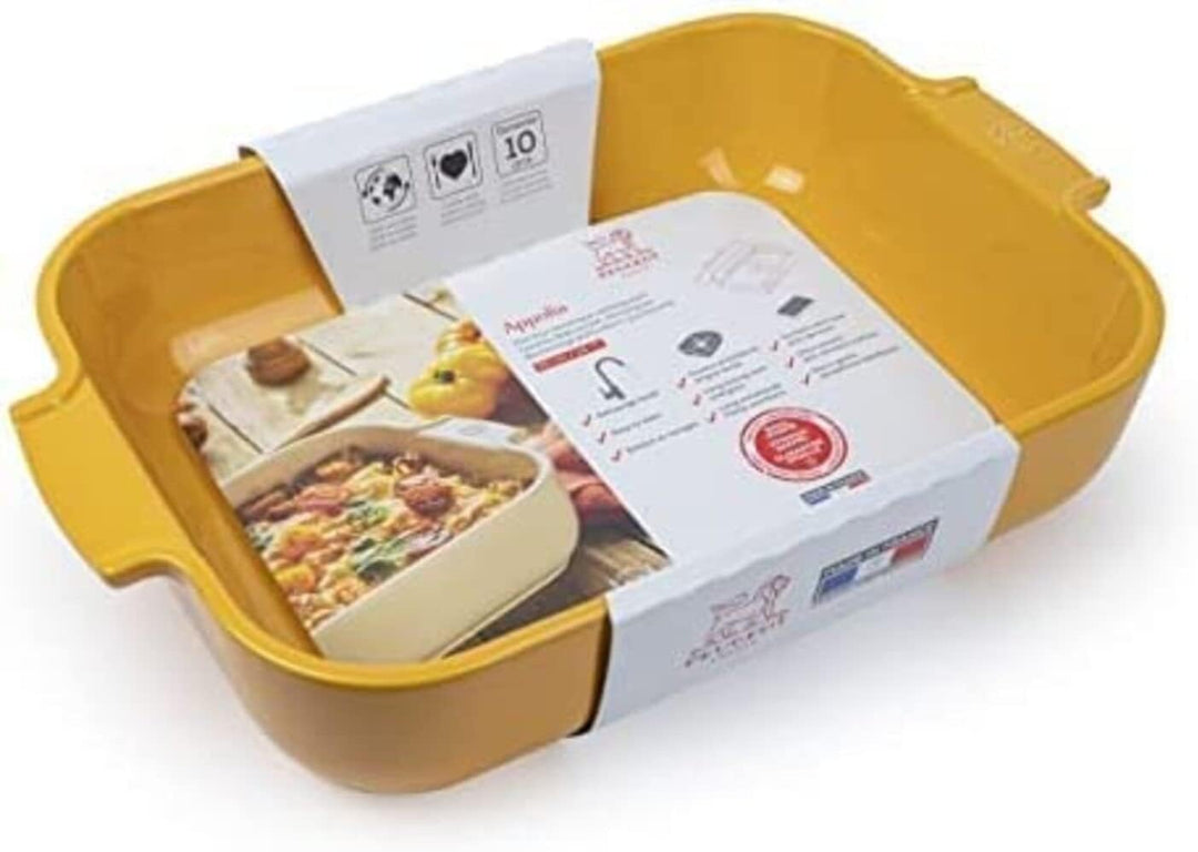 PEUGEOT - Rechteckige Auflaufform aus Keramik - 36 cm x 23,6 cm x 7,5 cm - Fassungsvermögen: 3,8 L -