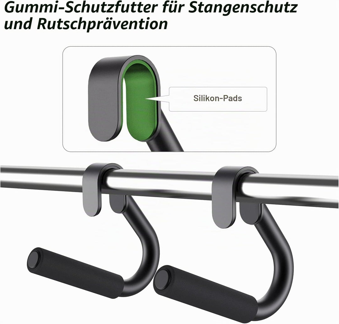 SELEWARE Multifunktionaler Griff Hadles, robustes Stahlrohr, Neturalgriff, Klimmzuggriffbefestigunge