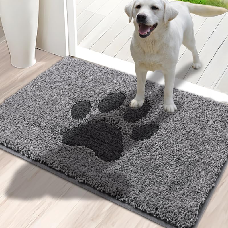 Schmutzfangmatte für Innenbereich 50 x 80 cm, rutschfeste waschbare Matte, niedriges Profil Innentür