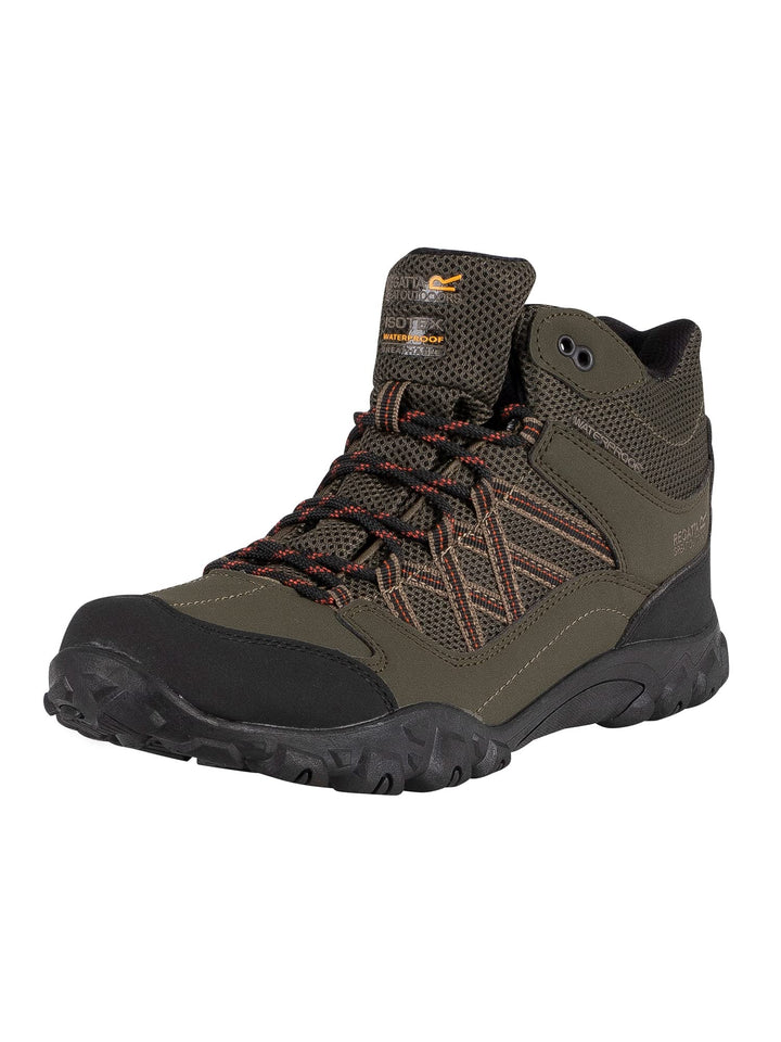 Regatta Herren Edgepoint Waterproof Hiking Boot Trekking-& Wanderhalbschuhe 44 EU Grün Bay Leaf Burn