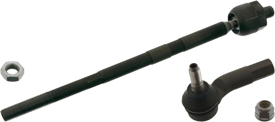 febi bilstein 43465 Spurstange mit Endstück, Mutter und Sicherungsmutter , 1 Stück Vorderachse links