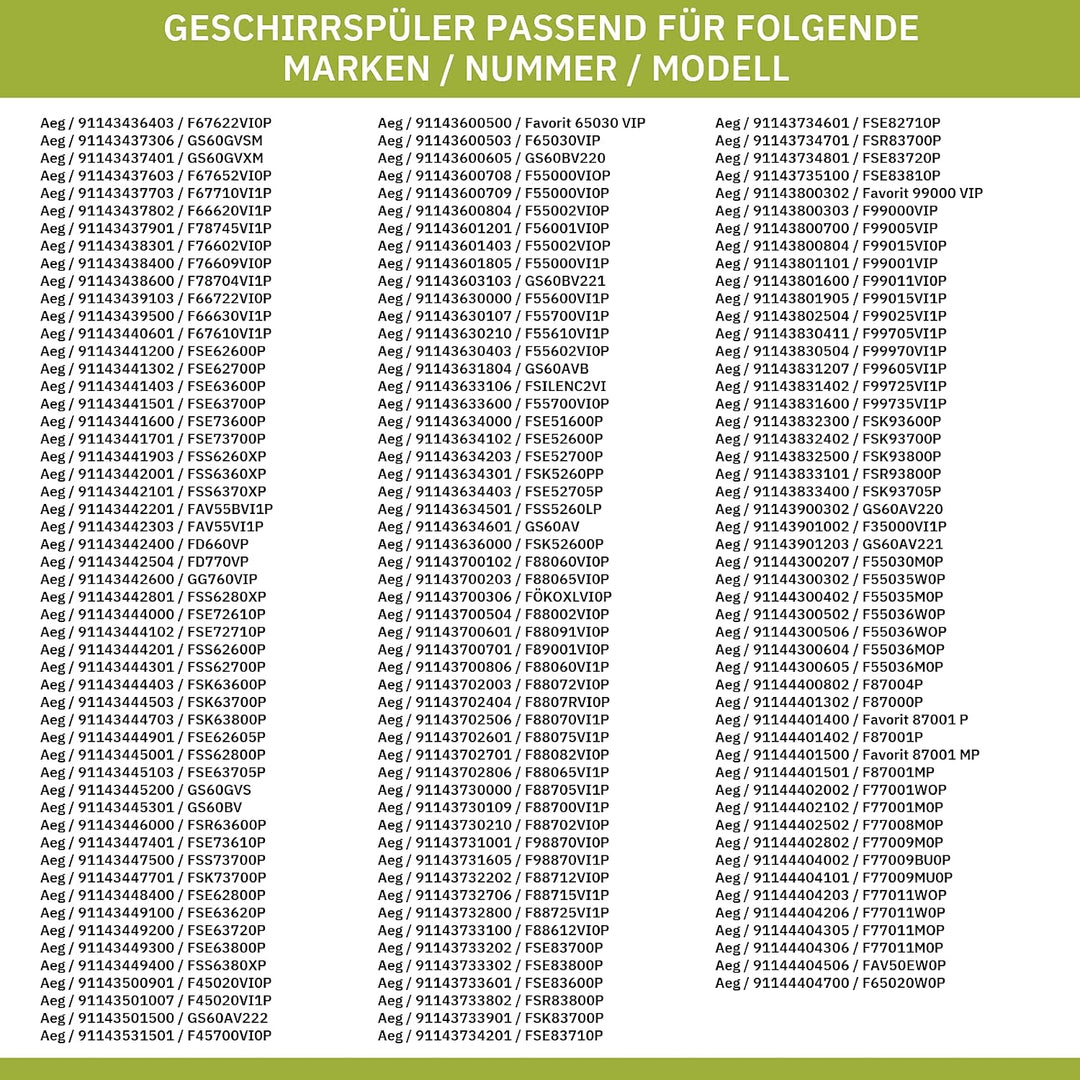 eVendix Salzbehälterdeckel AEG 111919228/2 für Geschirrspüler