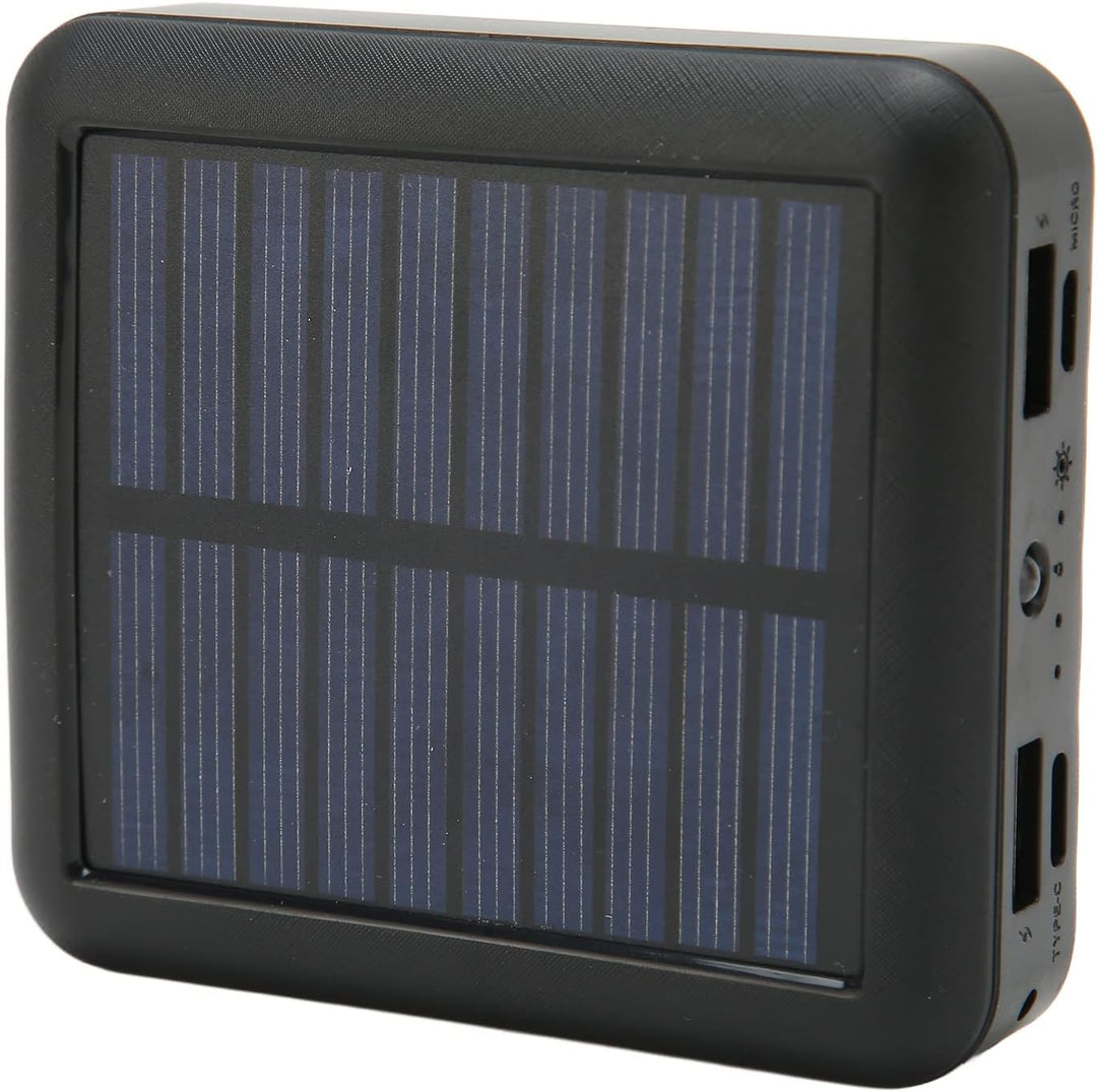Tragbares Solartelefon-Ladegerät, 20000-mAh-Solar-Powerbank mit Zwei Ausgängen, USB-C-Anschluss und