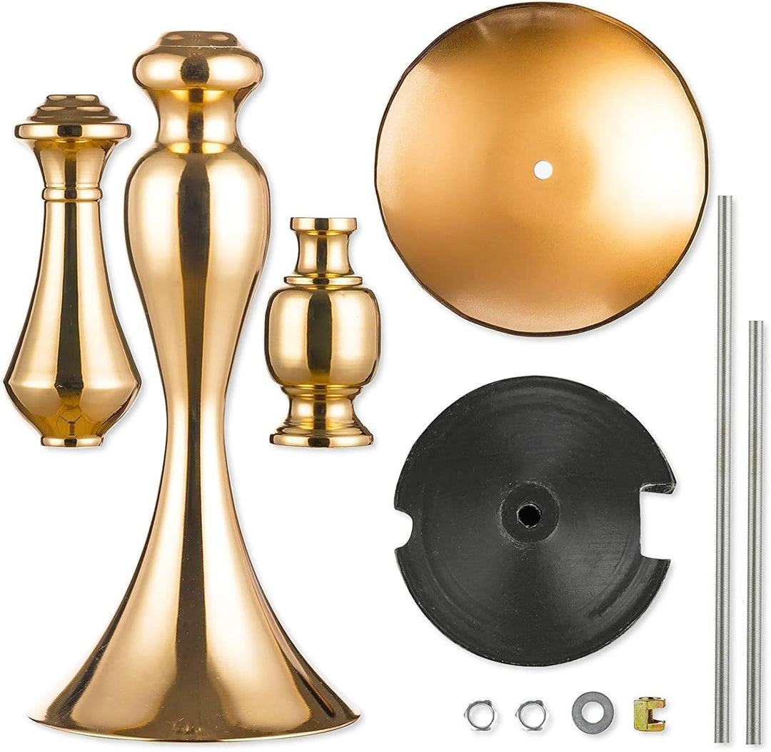 Nuptio Hochzeit Mittelstücke für Tische Vase – 2 Stück 70cm Hohe Goldene Vasen für Mittelstücke Blum