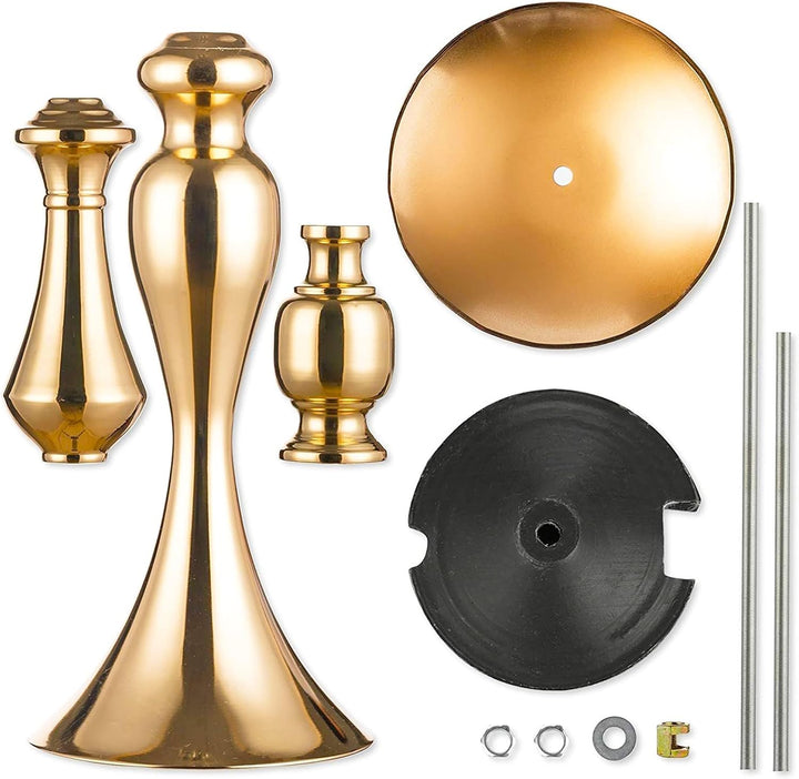 Nuptio Hochzeit Mittelstücke für Tische Vase – 2 Stück 70cm Hohe Goldene Vasen für Mittelstücke Blum