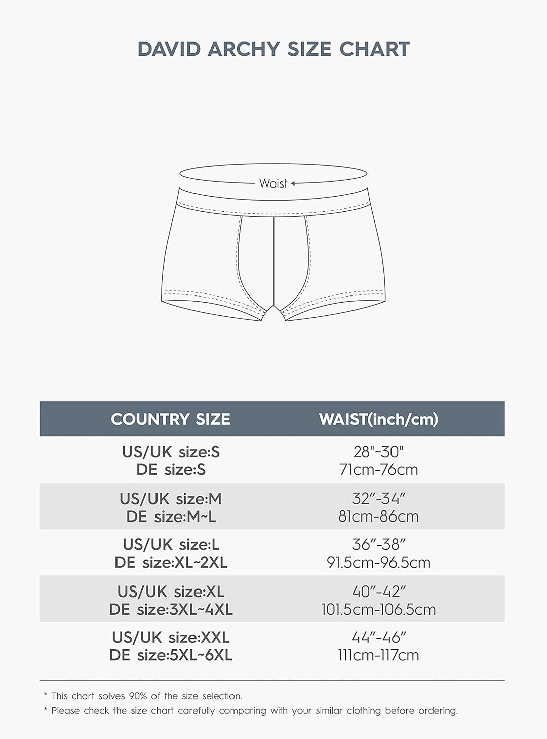 DAVID ARCHY Boxershorts Herren Modal mit Eingriff Separat Beutel Microfaser Multipack Unterhosen Fun