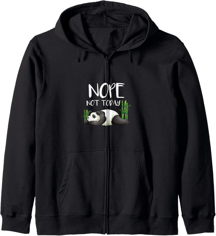 Cute & Funny Nope Not Today Lazy Panda Sleepy Animals Kapuzenjacke