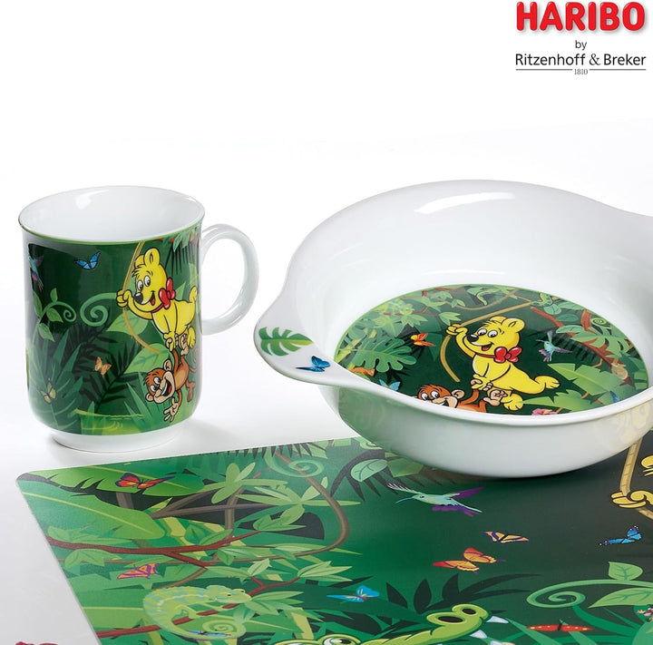 Kindergeschirr-Set HARIBO Jungle | 2-teilig | grün, Jungle