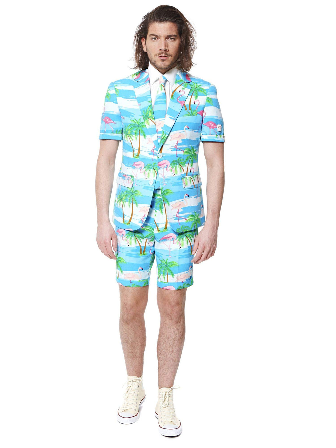 OppoSuits Herren Men Suit Business-Anzug Hosen-Set 46 Flaminguy, 46 Flaminguy