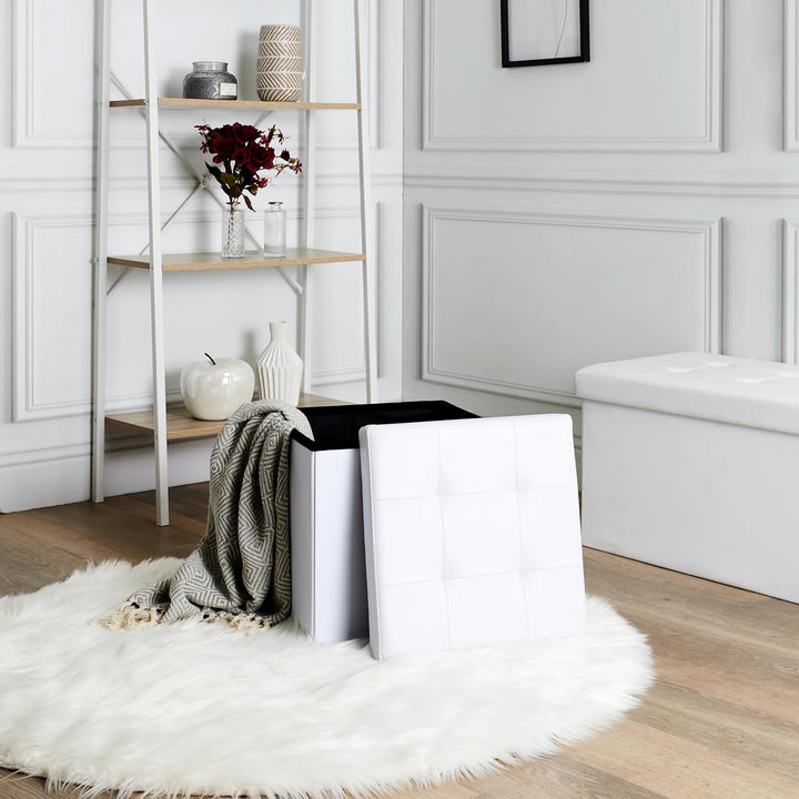 Home Deco Factory Aufbewahrungskiste, Weiss, One Size, Weiss