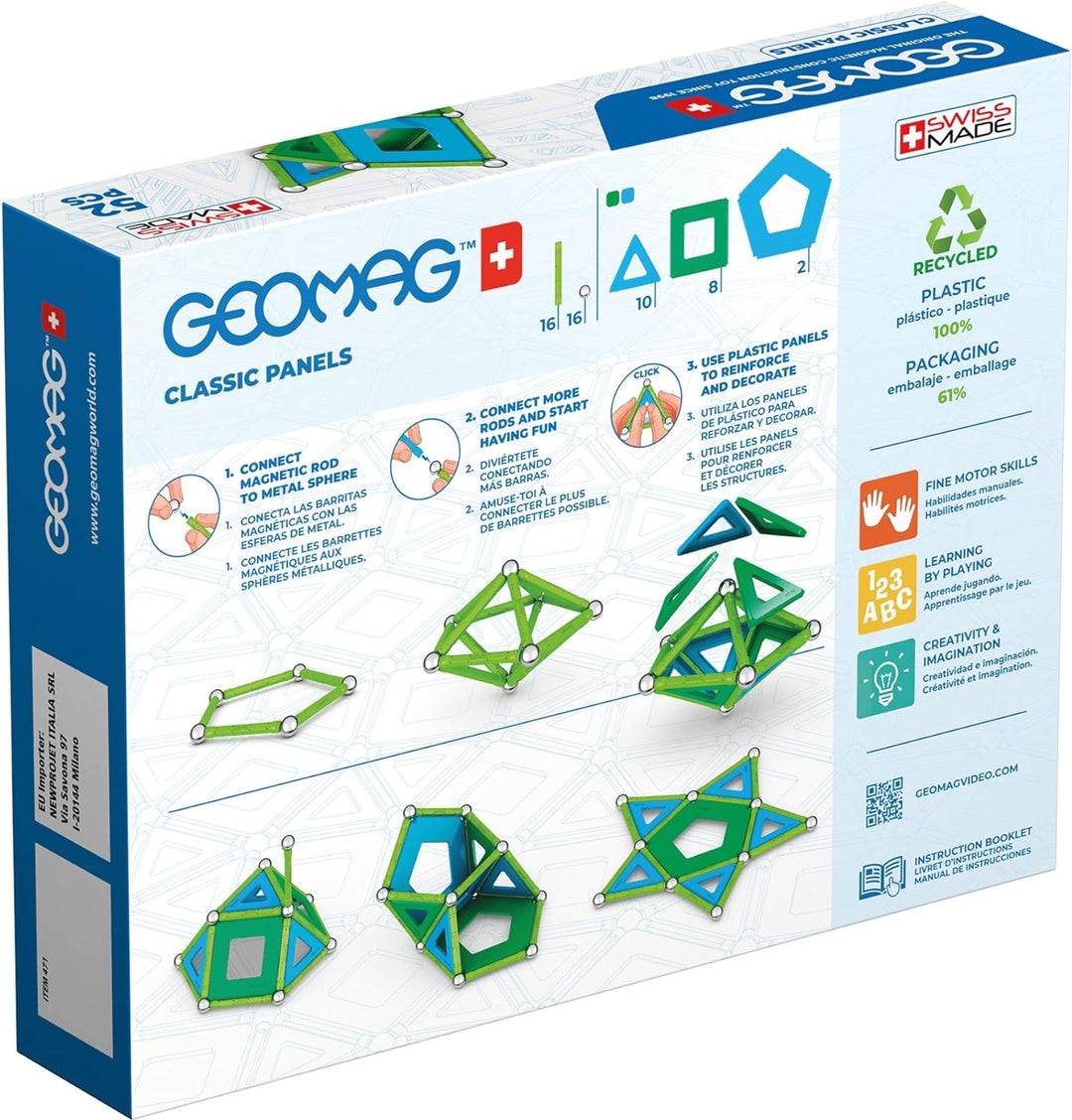 GEOMAG Magnetic Toys , Magnets for Kids , STEM-Endorsed Educational Building Set Made from 100 Perce