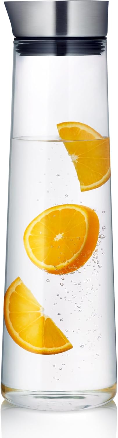 blomus -ACQUA- Wasserkaraffe aus Glas, 1,5 Liter Fassungsvermögen, Glaskaraffe mit hochwertigem Edel