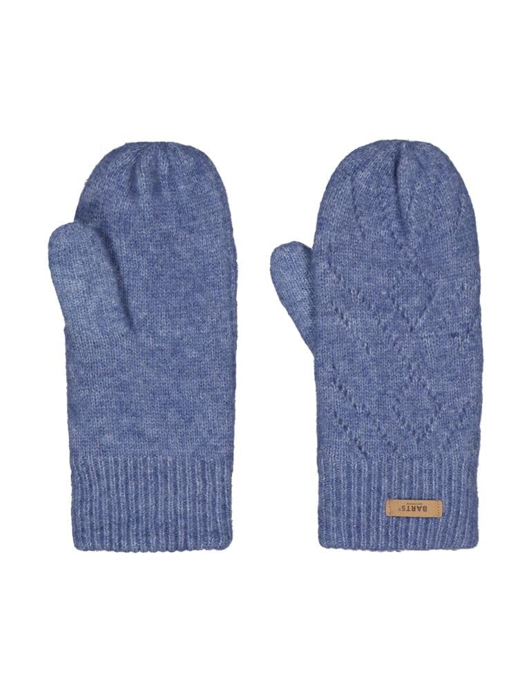 Barts Damen Strickfäustlinge Bridgey gefütterte Winter-Handschuhe Einheitsgrösse Blau, Einheitsgröss
