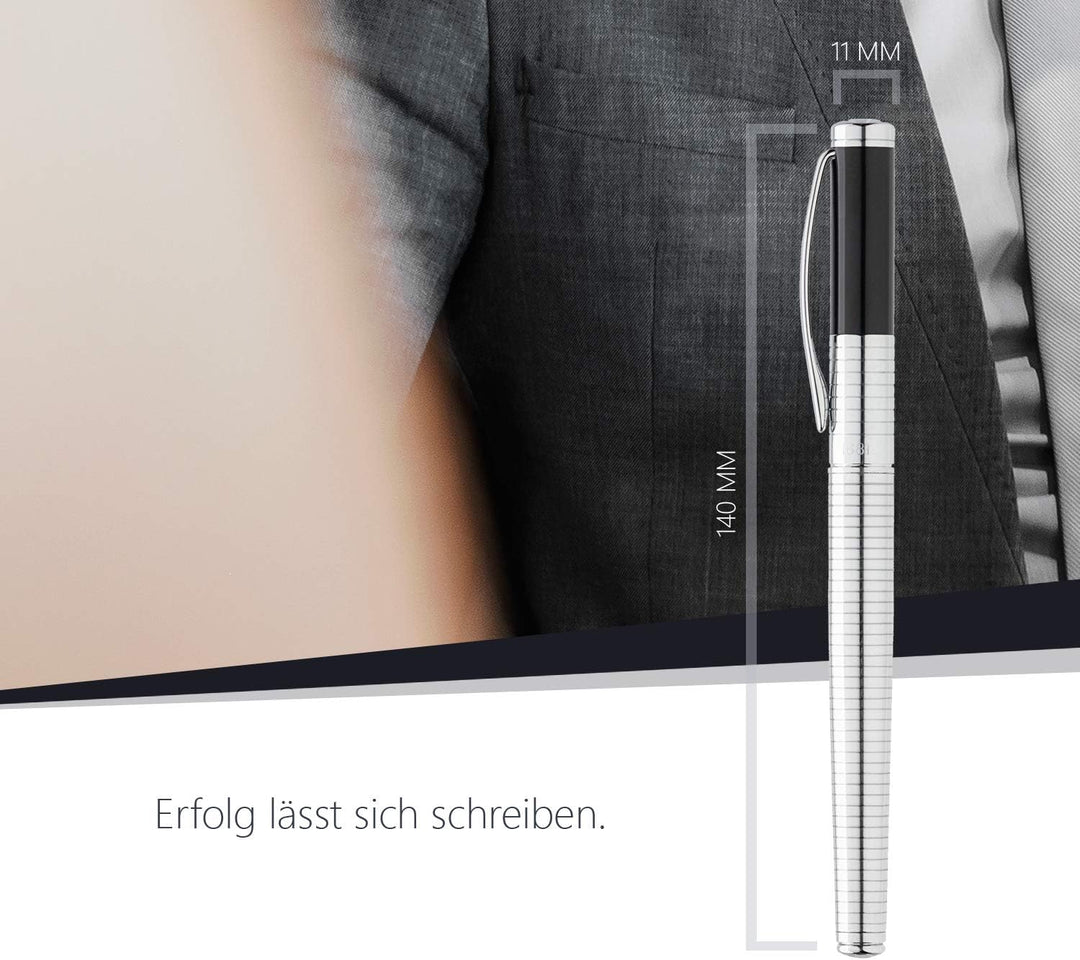 Cerruti 1881 Füllfederhalter Crosswall Chrome Füller NSH0632B