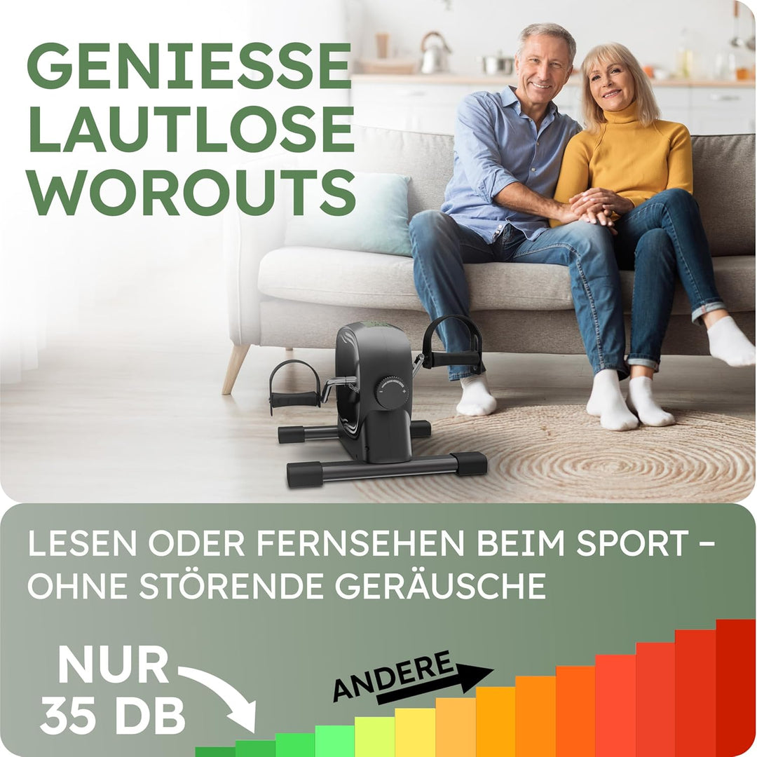 HELDENWERK Pedaltrainer Set - TÜV/GS geprüft NEU 2025 inkl. Befestigungsgurt & Anti-Rutschmatte - Ar