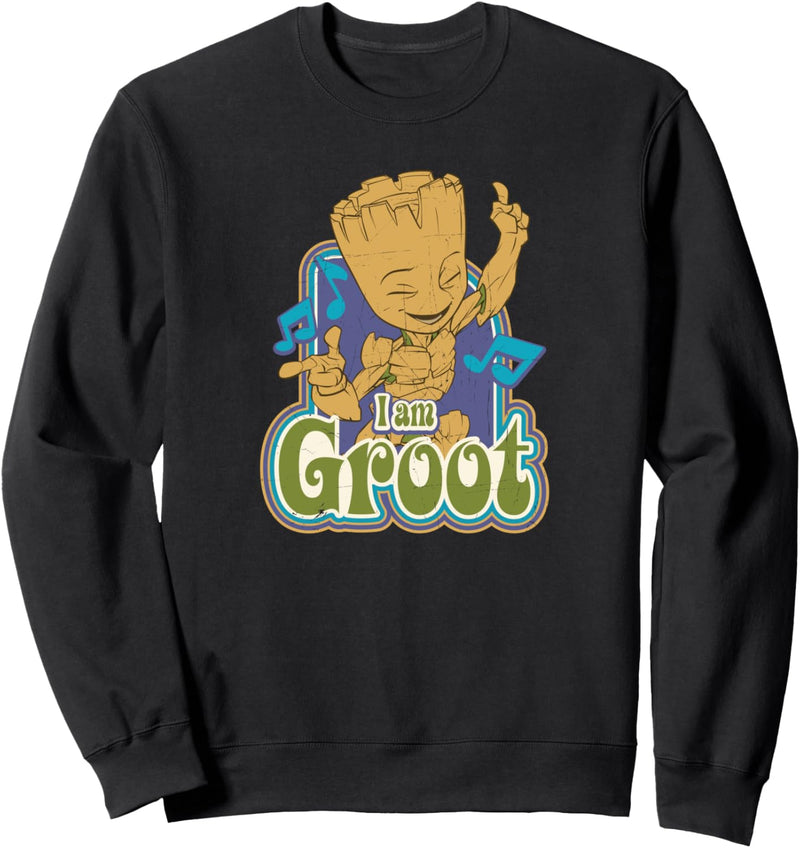 Marvel Guardians of the Galaxy I am Groot Vintage Music Sweatshirt