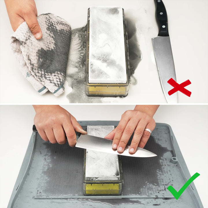 SHARPAL 149H Sharpen-No-Mess Silicon-Abziehstein Tablett, Schärfen ohne Schmutz Silikon-Schleifstein