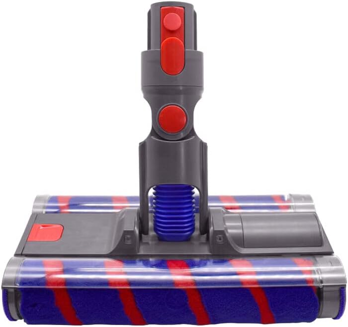 Trade-Shop Elektrische Doppel-Bürste/Turbobürste/Bodendüse/Parkettdüse mit 2 Softrollen für Dyson V7