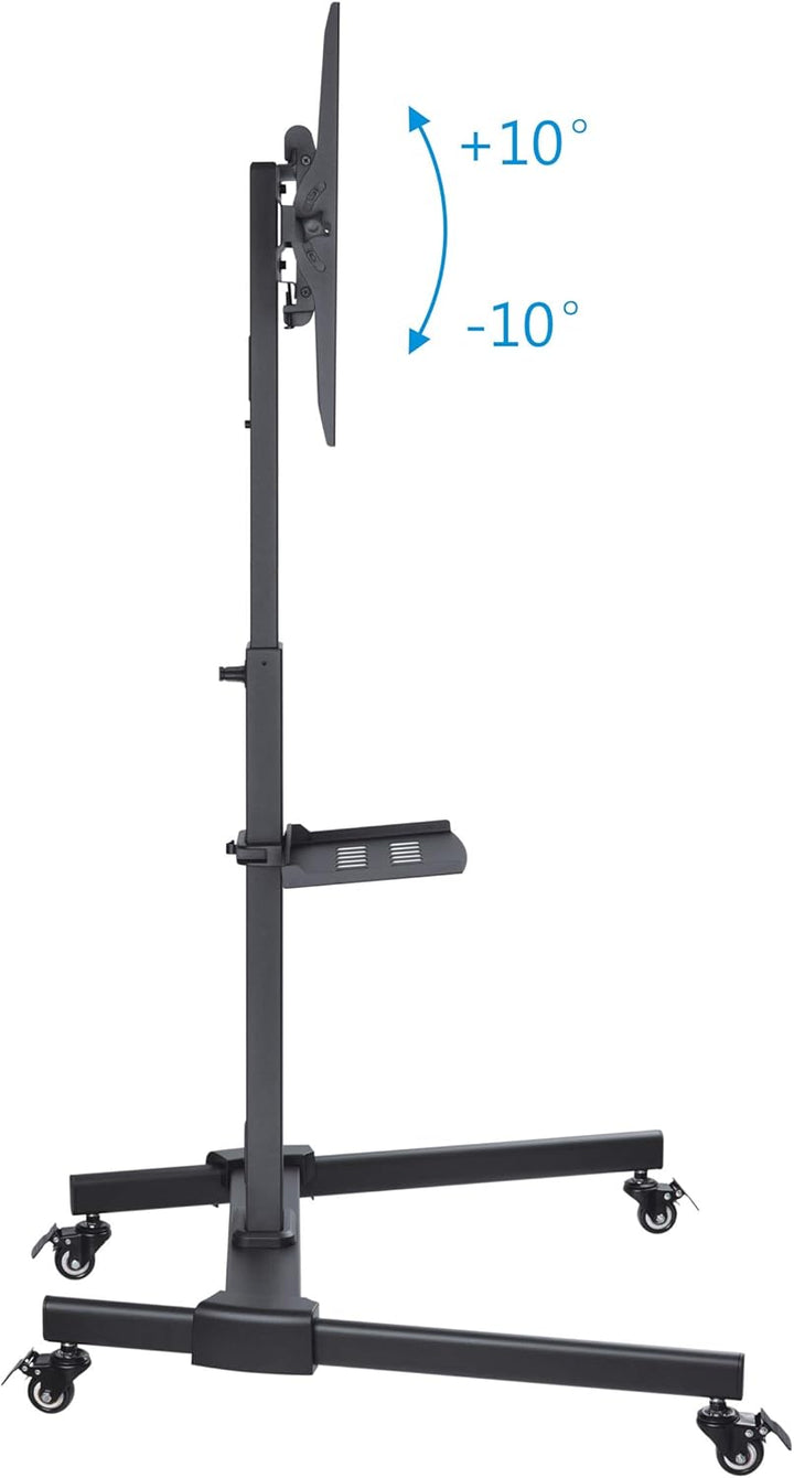 PureMounts PM-CART-60B TV Standfuss für LCD/LED/Plasma Bildschirme von 81-140 cm (32-55 Zoll) schwar