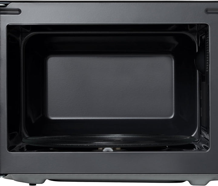 LG MS2082F Mikrowelle, 20 Liter, 700 W, Schwarz, 44,5 x 25,8 x 34,5 cm, mechanische Steuerung, 5 Lei