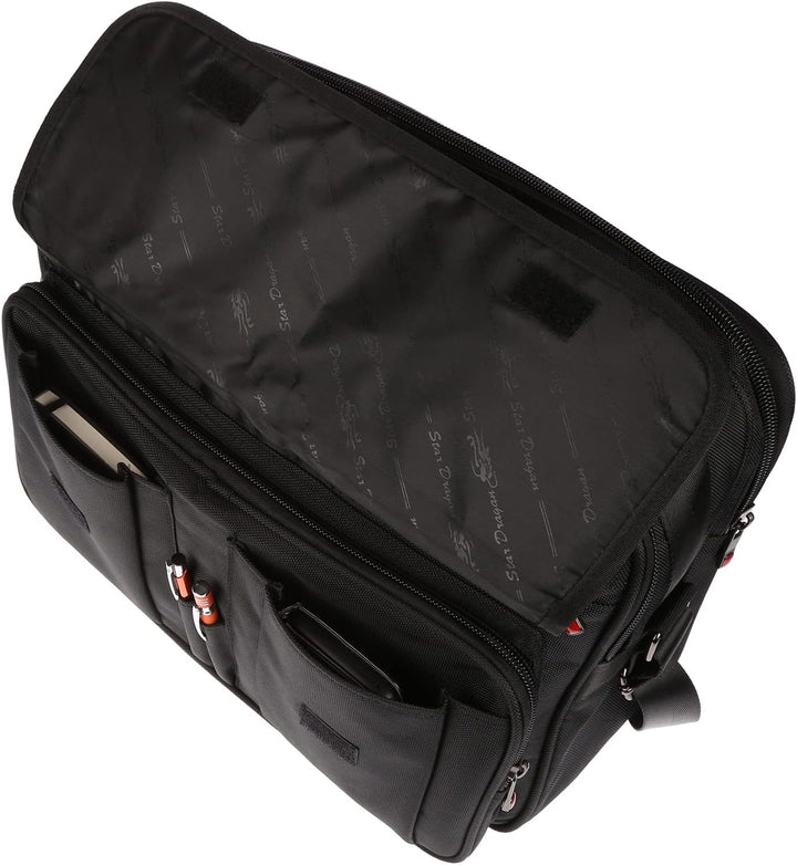 Christian Wippermann XXL Umhängetasche Flugbegleiter Herren Tasche Messenger Arbeitstasche DIN