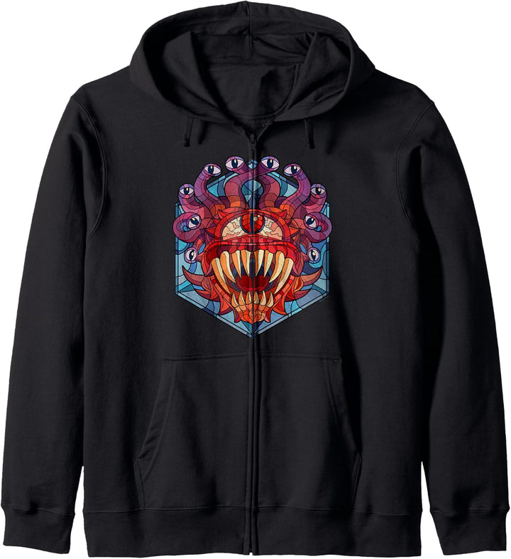 Dungeons &amp; Dragons Beholder Buntglas Kapuzenjacke
