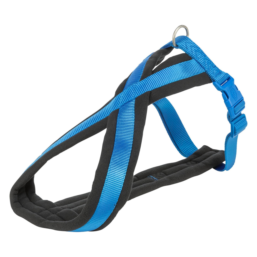 TRIXIE Premium Touren-Geschirr Grösse L–XL: Brustumfang 70–110 cm/25 mm in royalblau - sportliches H