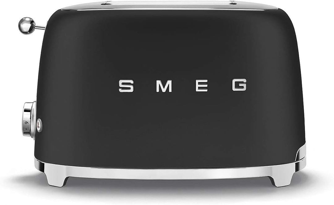 SMEG - Torradeira 2 Tostas Anni50, Preto Mate TSF01BLMEU, Schwarz Matt