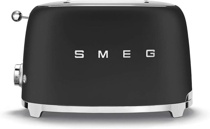 SMEG - Torradeira 2 Tostas Anni50, Preto Mate TSF01BLMEU, Schwarz Matt