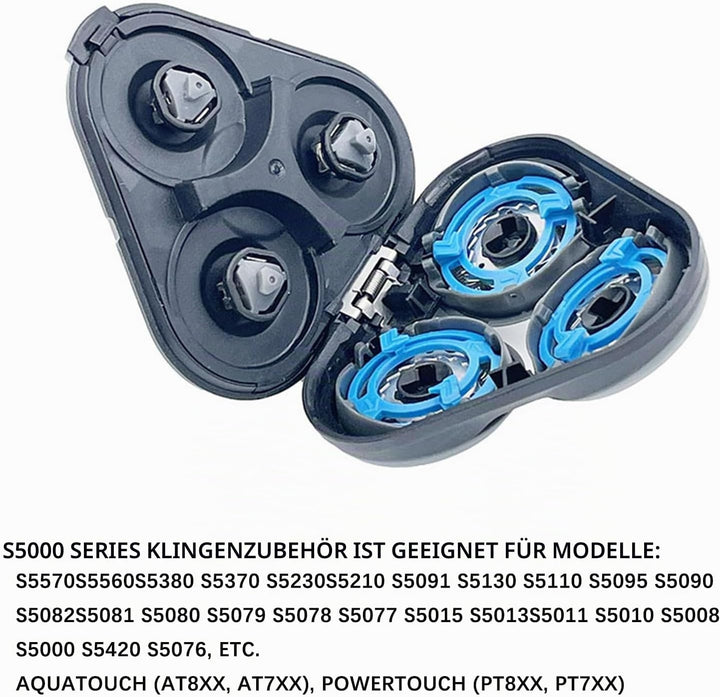 SH50 Scherkopf Kompatibel mit Series 5000, Ersatzklingen für Rasierer Series S5(5xxx), Scherkopf Ers