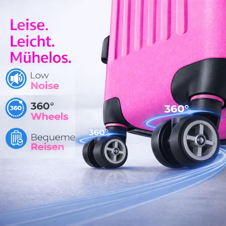 INVIDA® 4-TLG. Hartschalenkofferset Hartschalenkoffer Trolley Koffer Reisekoffer Reisekofferset Gepä