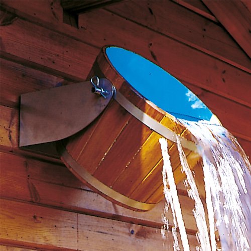 Holz Eimer Schwalldusche Eimerdusche Abkühlung für aussen