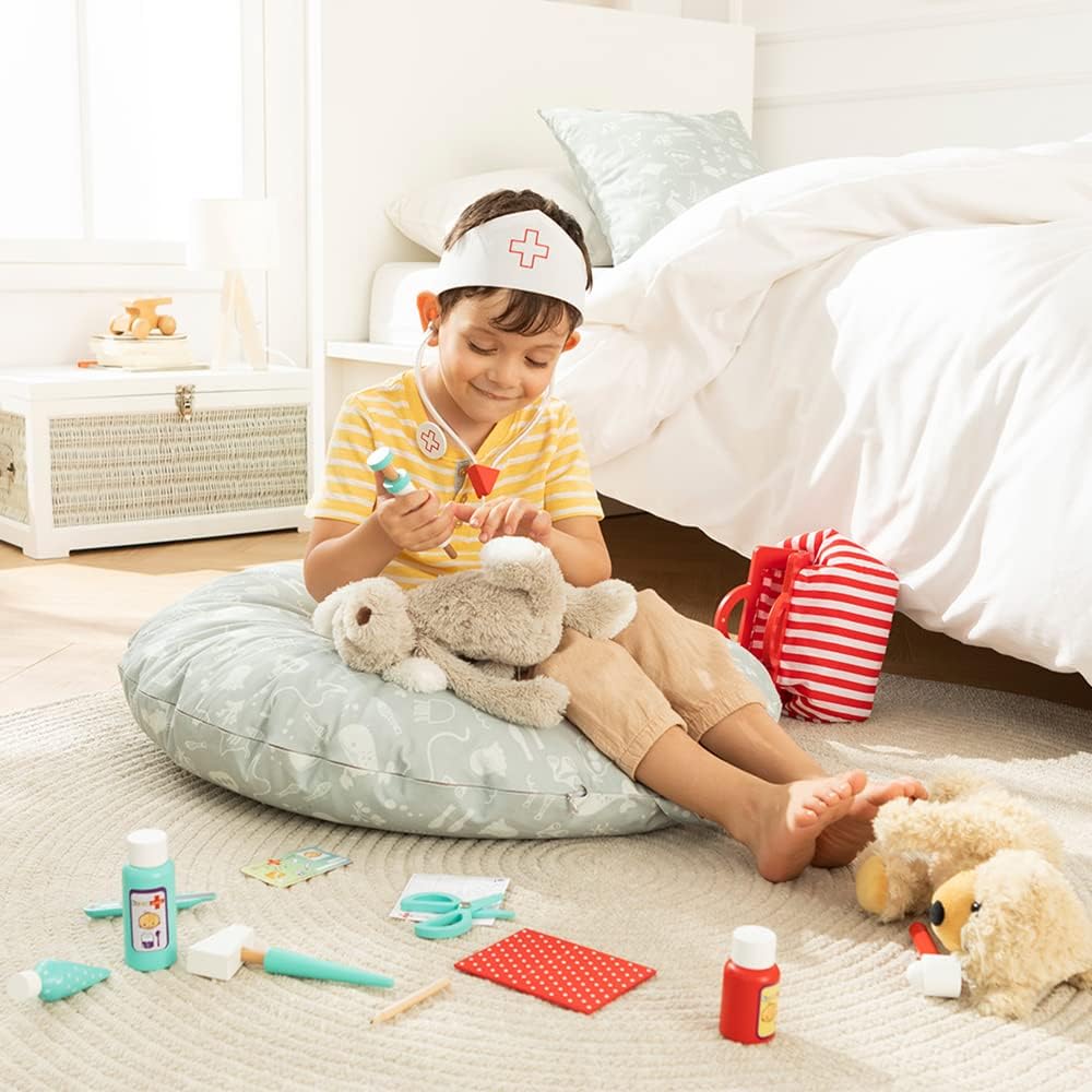 howa Kinderarztkoffer mit 13 tlg. Inhalt aus Holz 4872
