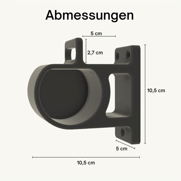 Wandhalterung Typ 2 Ladekabel seitlich | EV Steckerhalter mit Kabelhalter | Made in Germany | wetter