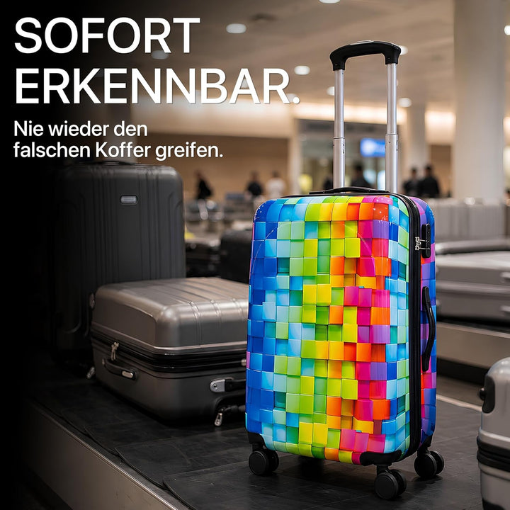 NOWI Handgepäck Koffer 55x40x20cm - passend für Ryanair, Lufthansa, Eurowings und co. I 36L Handgepä