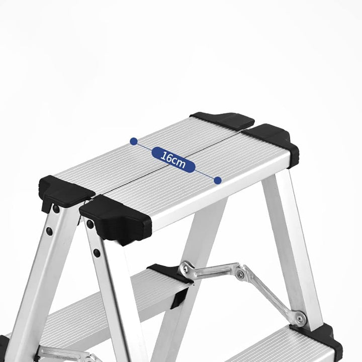 Treppe Leiter aus Aluminium, faltbar, doppelseitig, 3 Stufen