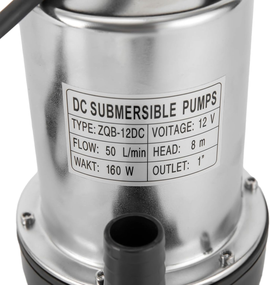 Gleichstrom Tauchpumpe, Edelstahl Tauchpumpe, Hochdruck Gleichstrom Wasserpumpe, 12 V, 160 W, Geeign